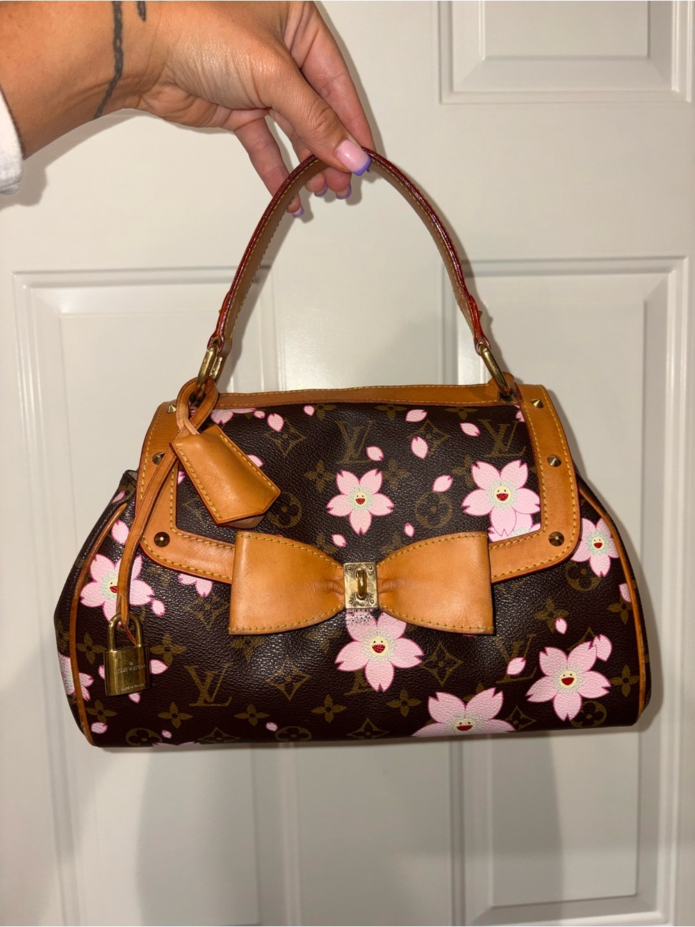 Vintage Louis Vuitton x Takashi Murakami Monogram Cherry Blossom Sac Retro PM